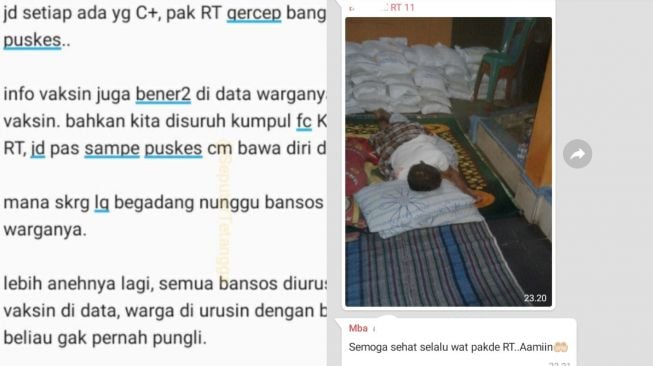 Viral Kebaikan Ketua RT Urus Bansos Warga, Publik: Gue Sumpahin Jadi Mensos