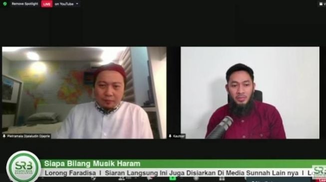 Uki Eks NOAH bahas soal musik haram. [YouTube/Syafiq Riza Basalamah Official]