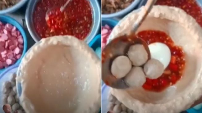 Video Pembuatan Bakso Jumbo Viral, Cara Masukin Isiannya Bikin Salfok