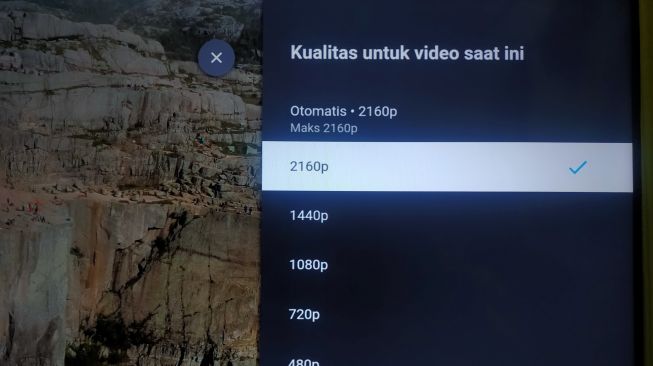 Resolusi yang ditawarkan oleh tv cerdas Realme Smart TV 4K 50 inci. [Suara.com/Dicky Prastya]