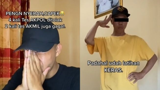 Cowok Nangis Tak Lolos Tes Polisi dan Tentara, Publik: Cocoknya Jadi Guru Zumba