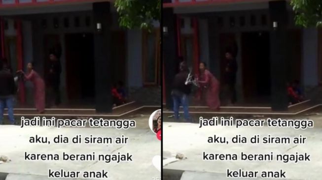 Hubungannya Tidak Direstui Orangtua Kekasih, Pria Ini Pasrah Disiram Air