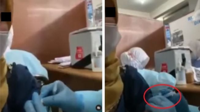 Viral Wanita Sadar Disuntik Vaksin 'Kosong', Nakes Langsung Minta Maaf dan Suntik Ulang