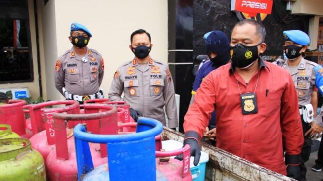 Polres Sukoharjo Ungkap Kasus Pengoplosan Gas Bersubsidi ke Non Subsidi