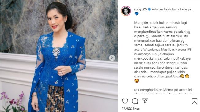 Momen Ibas Yudhoyono Wisuda Doktor. [Instagram/ruby_26]