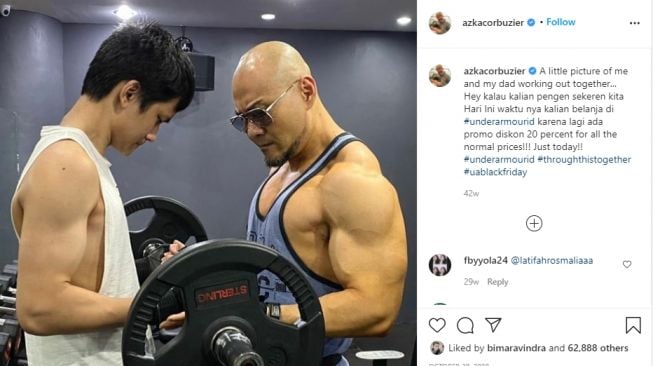 Potret Deddy Corbuzier dan Azka. [Instagram/mastercorbuzier/azkacorbuzier]