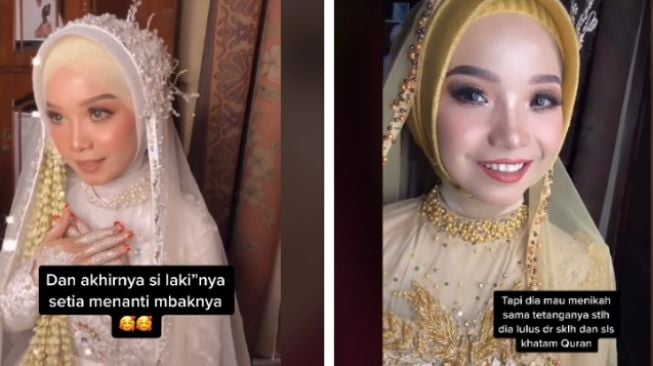 Hasil riasan pengantin wanita (tiktok)