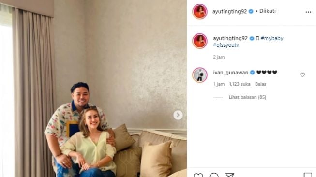 Ayu Ting Ting dan Ivan Gunawan (Instagram.com)