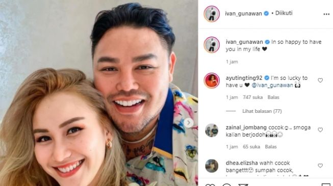 Ayu Ting Ting dan Ivan Gunawan (Instagram.com)