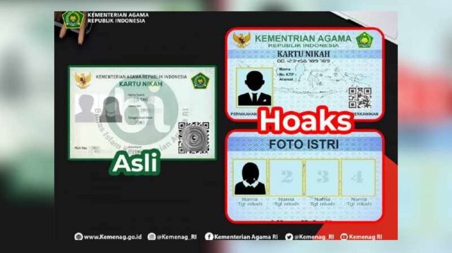 Waspada yang Palsu, Ini Gambar Kartu Nikah Asli Versi Kemenag