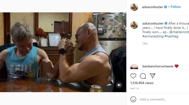 Potret Deddy Corbuzier dan Azka. [Instagram/mastercorbuzier/azkacorbuzier]