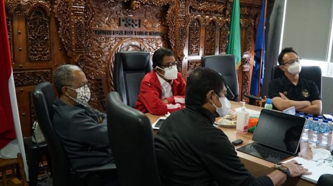 Rapat Evaluasi PSSI bersama Pelatih Timnas Indonesia, Shin Tae-yong (dok. PSSI).