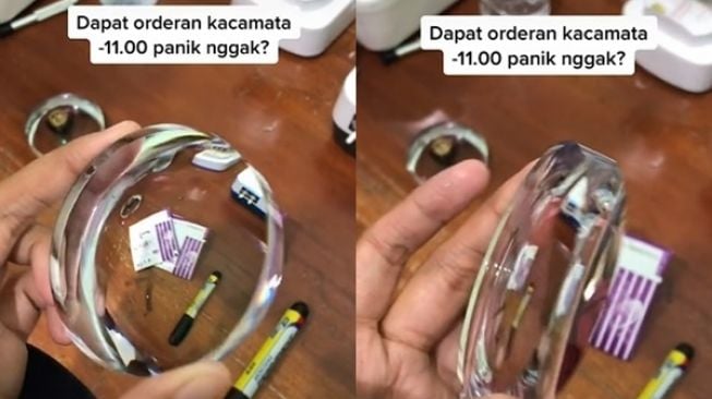 Viral Ahli Optik Panik Dapat Pesanan Lensa Kacamata -11, Ketebalan Bikin Syok