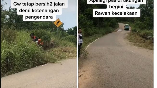 Rawan Kecelakaan, para Pemuda Lakukan Aksi Mulia di Pinggir Jalan dengan Cara Begini