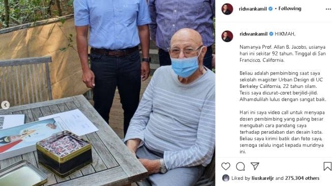 Ridwan Kamil ungkap sosok dosen semasa studi di Amerika (instagram)