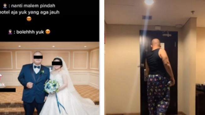 Pengantin Baru Check In di Hotel, Ekspresi Suami Disorot Gegara Sosok di Balik Pintu