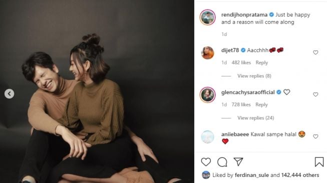 Potret terbaru Glenca Chysara dan Rendi Jhon. [Instagram]