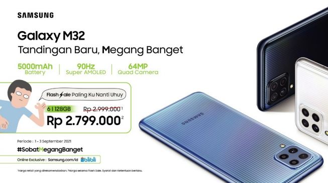 Samsung Galaxy M32. [Samsung Indonesia]