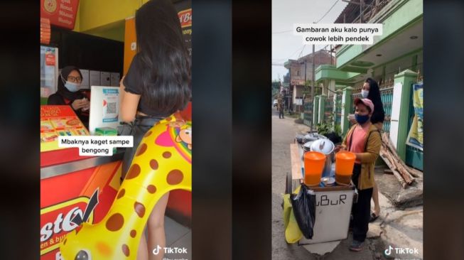 Viral Penampilan Wanita Punya Tinggi Badan 179 Cm (tiktok.com/hy.syska)