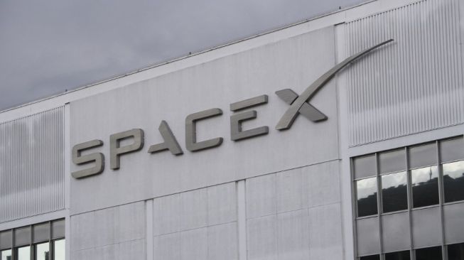 Logo SpaceX. [Patrick T. Fallon/AFP]
