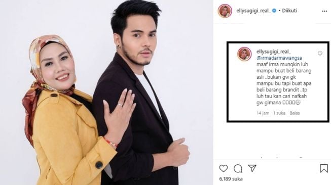 Elly Sugigi disindir Irma Darmawangsa (instagram.com)