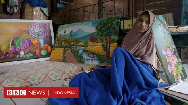 Rohani Penyandang Disabilitas Aceh dan Pelukis 'Luar Biasa'