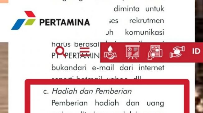 Fakta Pertamina beri hadiah RP 189 juta (Turnbackhoax.id)