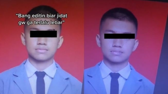 Minta Fotonya Diedit Agar Jidat Tak Lebar, Hasil Foto Cowok Ini Mengejutkan