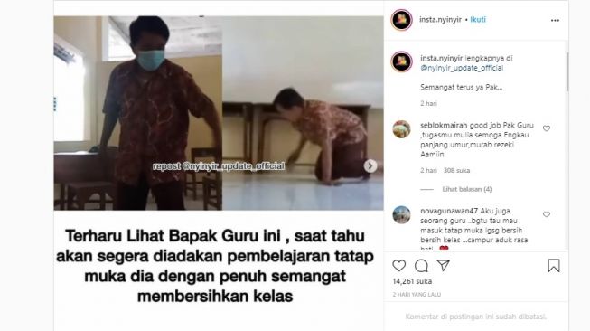 Inisiatif guru ini bikin salut. [Instagram]