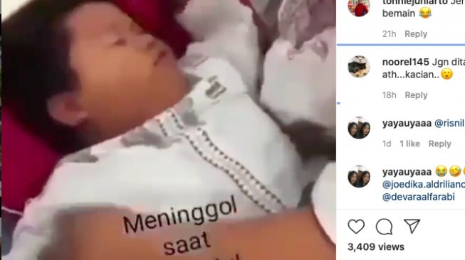 Kocak! Video Bocah Pura-pura Pingsan saat Disunat, Endingnya Bikin Ngakak