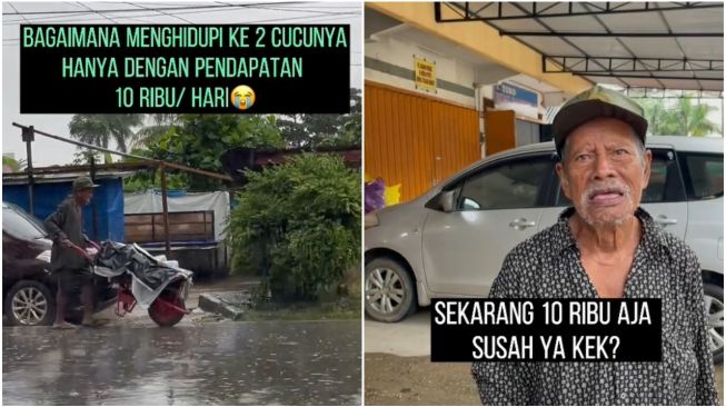 Pilu, Kakek Pemulung ini Hanya Dapat Uang Rp 10 Ribu Sehari dan Harus Biayai 2 Cucu