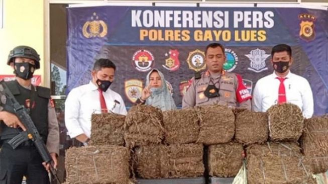 Polisi Gagalkan Peredaran 110 Kg Ganja, 1 Pelaku Ditangkap