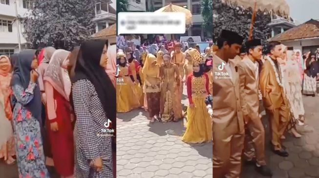 Penuh Totalitas! Ujian Praktik Menikah, Sekolah Ini Bikin Pesta Sungguhan