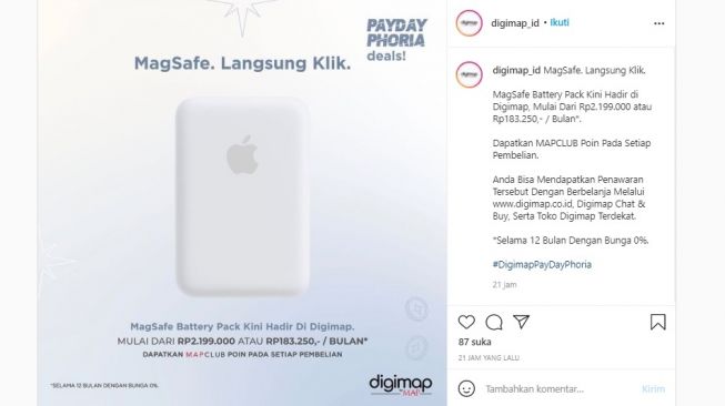 Apple Magsafe Battery Pack. [Instagram]