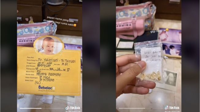 Viral Ibu Simpan Barang Kenangan saat Hamil hingga Melahirkan (tiktok.com/salsabilaugh)