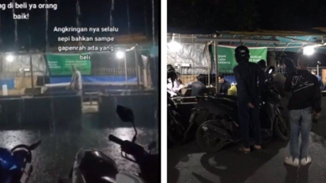 Angkringan Nyaris Tak Pernah Laku, Sosok Penjual Ketuk Hati Warganet