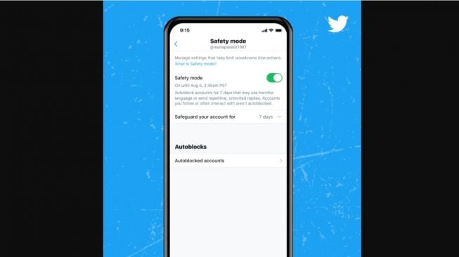 Fitur baru Twitter Mode Keamanan. [Twitter]