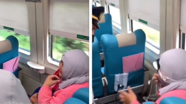 Aksi petugas kereta api bikin terenyuh (tiktok)