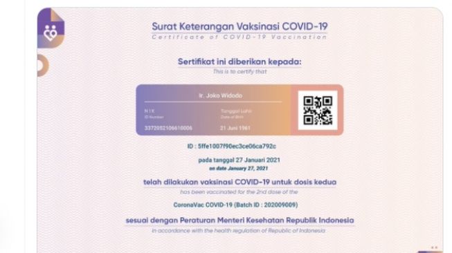 Soal Data Vaksinasi COVID-19 Jokowi, Kemenkes Klaim Aplikasi PeduliLindungi Tak Bocor