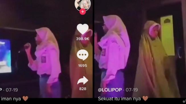 Viral Video Gadis Salat di Tengah Ruang Karaoke, Malah Picu Perdebatan Warganet