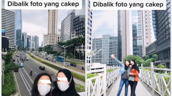 Pamer Foto Cakep dengan Latar Belakang Gedung Bertingkat, Fotografernya Ternyata...