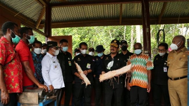 Mentan, Syahrul Yasin Limpo, di Papua. (Dok: Kementan)