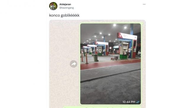 Viral Percakapan Whatsapp Pemotor Kelupaan Angkut Pembonceng di SPBU, Isinya Bikin Ngakak