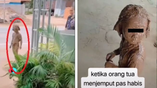 Viral Bocah Pulang Main Berlumur Lumpur, Mendadak Jadi Artis saat Sampai Rumah