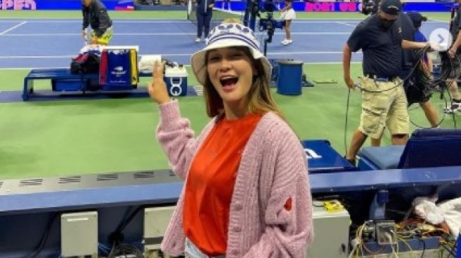 Luna Maya di US Open (Instagram)
