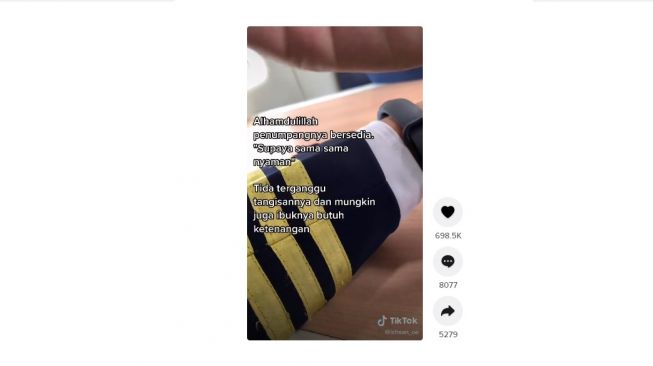 Reaksi petugas KAI jadi sorotan. [TikTok]