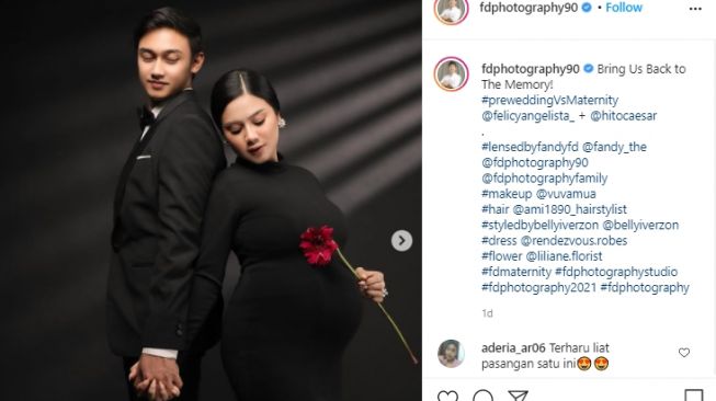 Potret maternity Felicya Angelista dan Caesar Hito. [Instagram]