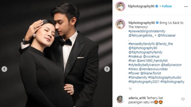 Potret maternity Felicya Angelista dan Caesar Hito. [Instagram]