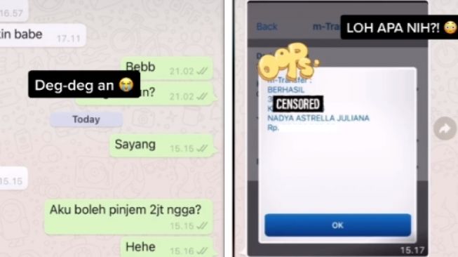 Iseng Chat Pacar Pinjam Duit Rp 2 Juta, Wanita Melongo saat Cek Saldo