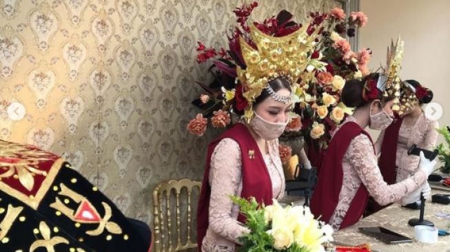 Dekorasi Ngunduh Mantu Lesti Kejora dan Rizky Billar. [Instagram/antv_official]